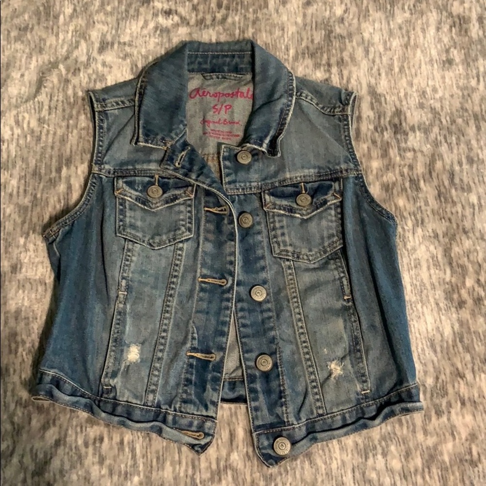 Aeropostale Denim Vest